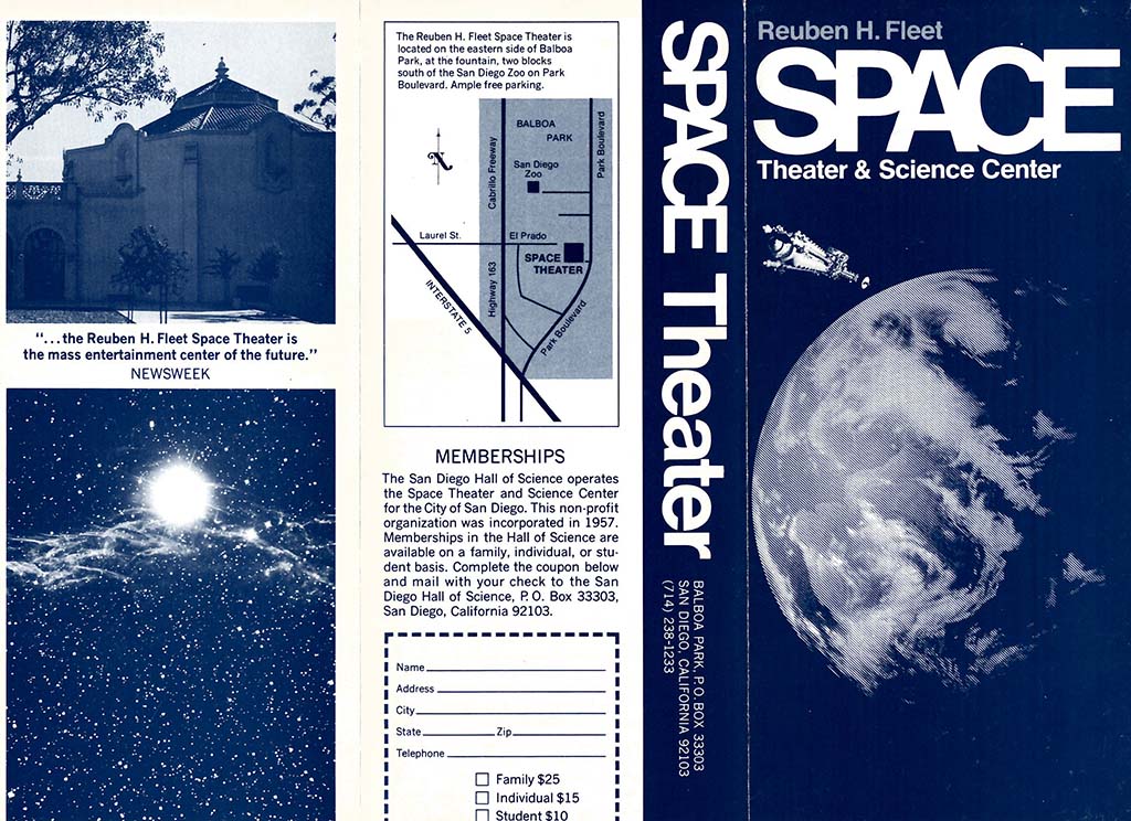 Fleet SPace Theater Flyer from 1973
