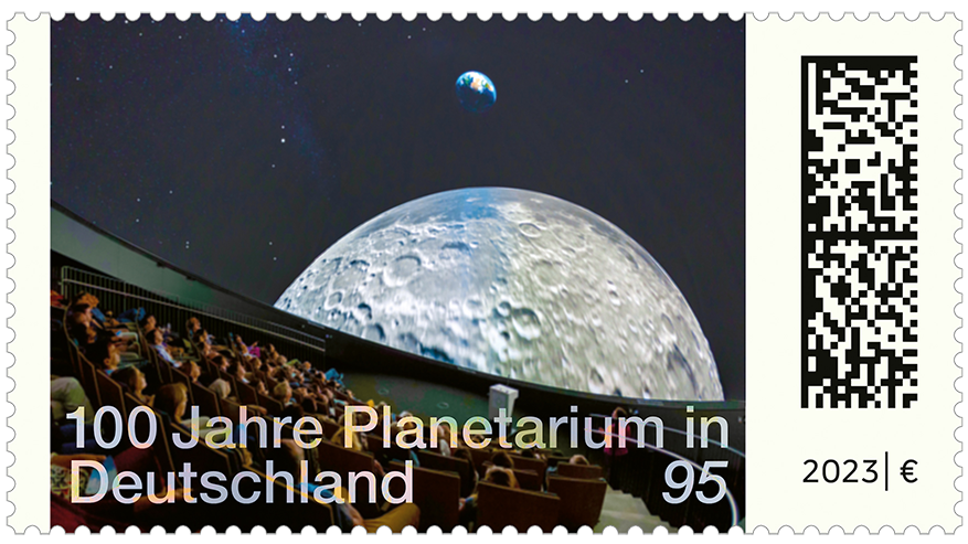 German mail stamp