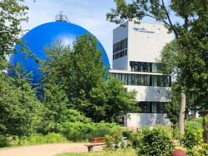 Unique: Galileum Solingen, a modern planetarium in a former spherical gas container.